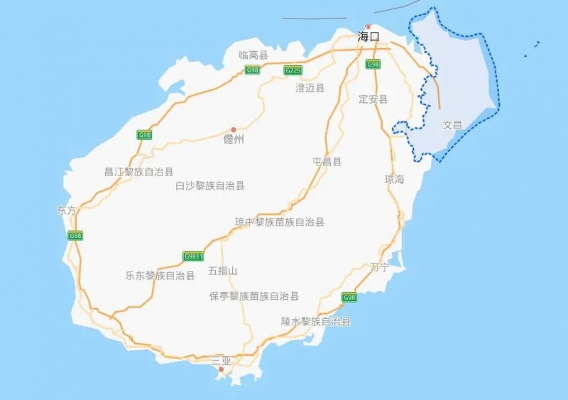 海南省文昌市的地理位置